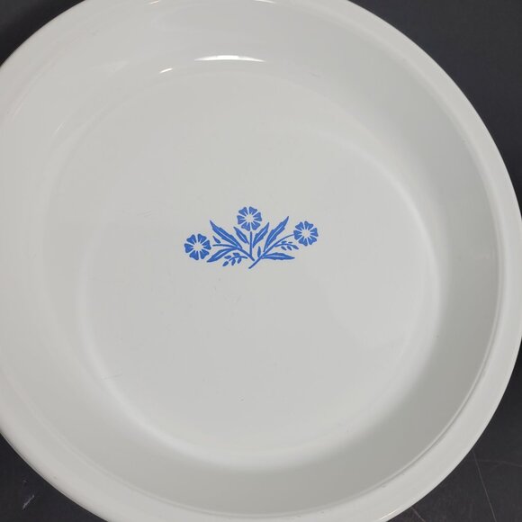 Vintage Corning Ware Blue Cornflower 9" Pie Plate Baking Dish - Picture 2 of 7